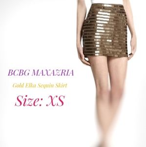 BCBG MAXAZRIA ELKA SEQUENCE SKIRT